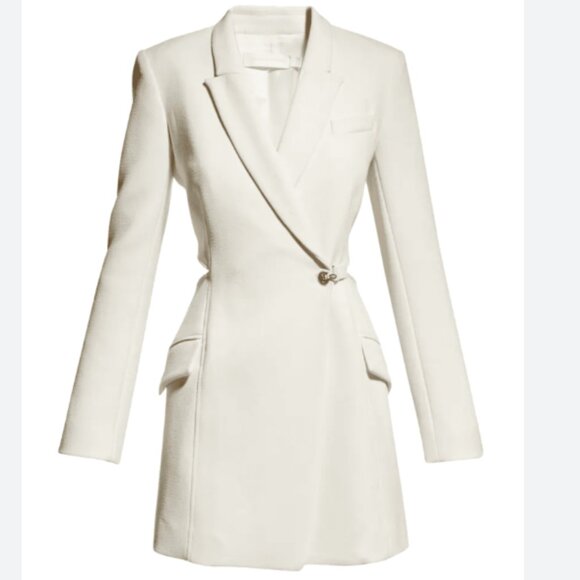 Jonathan Simkhai Jayda Blazer Cream Dress 6 - Picture 1 of 9